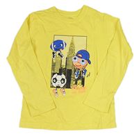 Žluté triko s míči Blue Seven