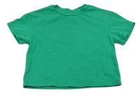 Zelené crop tričko zn. Shein