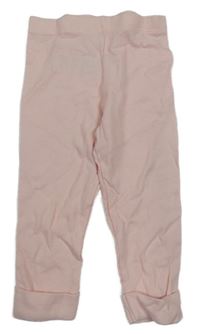 Světlerůžové žebrované tepláky F&F