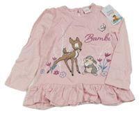 Nové - Světlerůžová tunika s Bambim Disney