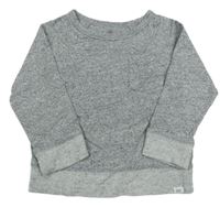 Sivá melírovaná mikina s vreckom GAP