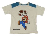 Smetanovo-modré tričko s Máriem M&S