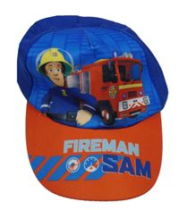 Tmavomodro-červená kšiltovka se Samem