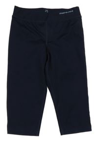 Tmavomodré športové capri legíny Tchibo