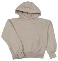 Béžovorůžová oversize mikina s kapucňou Bekkin