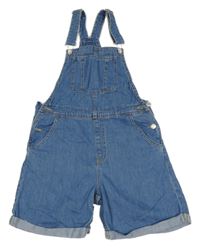 Světlemodré riflové laclové kraťasy H&M