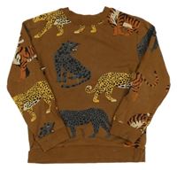 Hnedá mikina so šelmami H&M