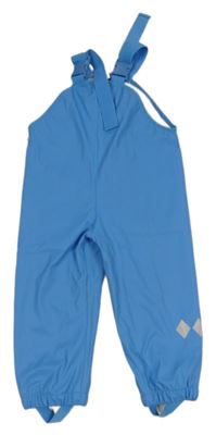 Modré nepromokavé laclové podšité kalhoty Topomini