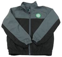 Tmavošedo-černá šusťáková sportovní fotbalová bunda Celtic