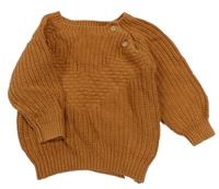 Medový rebrovaný sveter so vzorom PRIMARK