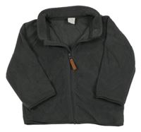 Tmavosivá fleecová prepínaci mikina H&M