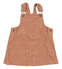 Broskvové menšestrové šaty s vreckom Nutmeg