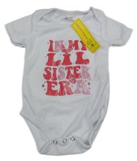 Nové - biele body s nápismi a motýlikmi SHEIN