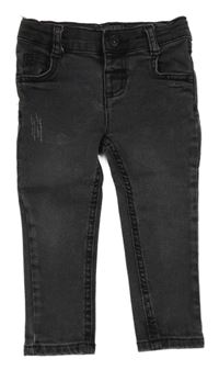 Tmavošedé skinny rifle ošoupaného vzhledu LC WaIKIKI