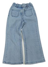 Světlemodré chino wide leg teplákové rifle Next