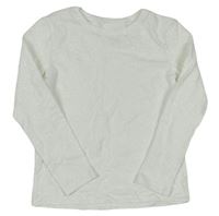 Biele trblietavé tričko H&M