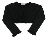Čierne trblietavé svetrové bolerko H&M