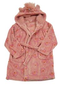 Staroružový chlpatý župan s duhami a kapucí - jednorožec Matalan