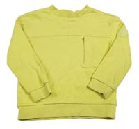 Žltá mikina s vreckom