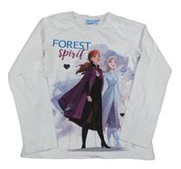 Bílé triko s Frozen Disney