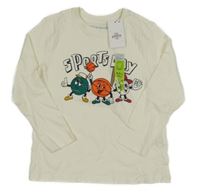 Nové - Krémové triko s míči Primark