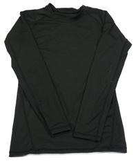 Čierne športové funkčné tričko