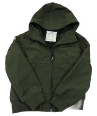 Khaki softshellová bunda s kapucí C&A