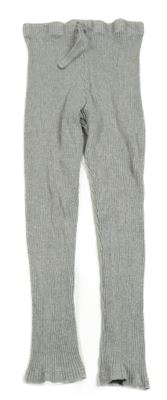 Sivé melírované rebrované legíny Matalan