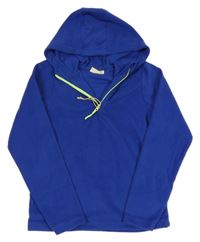 Zafírová fleecová funkčná mikina s kapucňou Mountain Warehouse