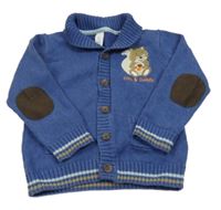 Modrý prepínaci sveter s veverkou C&A