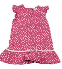 Fuchsiové kvetované bavlnené šaty Liegelind