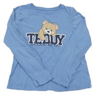 Modré tričko s medvěďom ovs