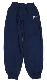 Tmavomodré tepláky s logem Nike