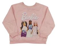 Svetloružová mikina s Barbie H&M
