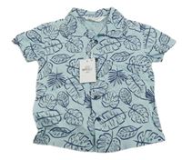 Nové - modrá košile s listy Primark