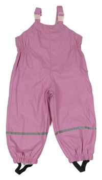 Růžové nepromokavé laclové kalhoty Kiki&Koko