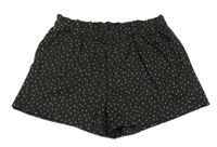 Čierne bodkovaná é kraťasy H&M