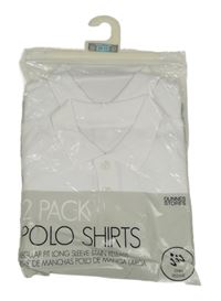 Nové - 2x bílé polo triko dunnes 