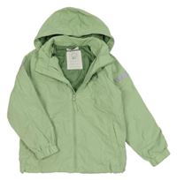 Zelená šusťáková podzimní bunda s kapucí H&M