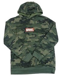 Khaki army mikina s kapucí Marvel