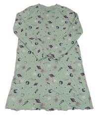 Světlezelená noční košile s planetami C&A