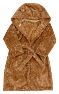 Rezavý plyšový župan s medvídkem Pú a kapucí George