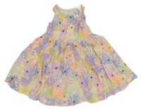 Nové - Bílo-barevné květované šaty Bluezoo