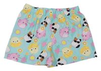 Tyrkysové pyžamové kraťasy - Squishmallows 