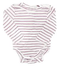 Bílo-růžové pruhované body Topomini