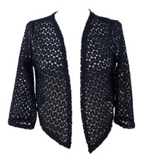 Dámské tmavomodré krajkové bolerko Anna Rose 