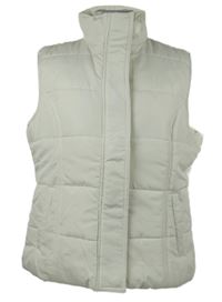 Dámská smetanová šusťáková zateplená vesta 