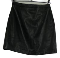 Dámska čierna koženková sukňa River Island