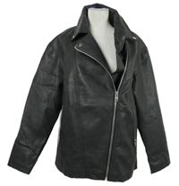 Dámský tmavošedý koženkový oversized křivák Asos 