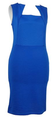 Dámské safírové žebrované šaty Shabana 